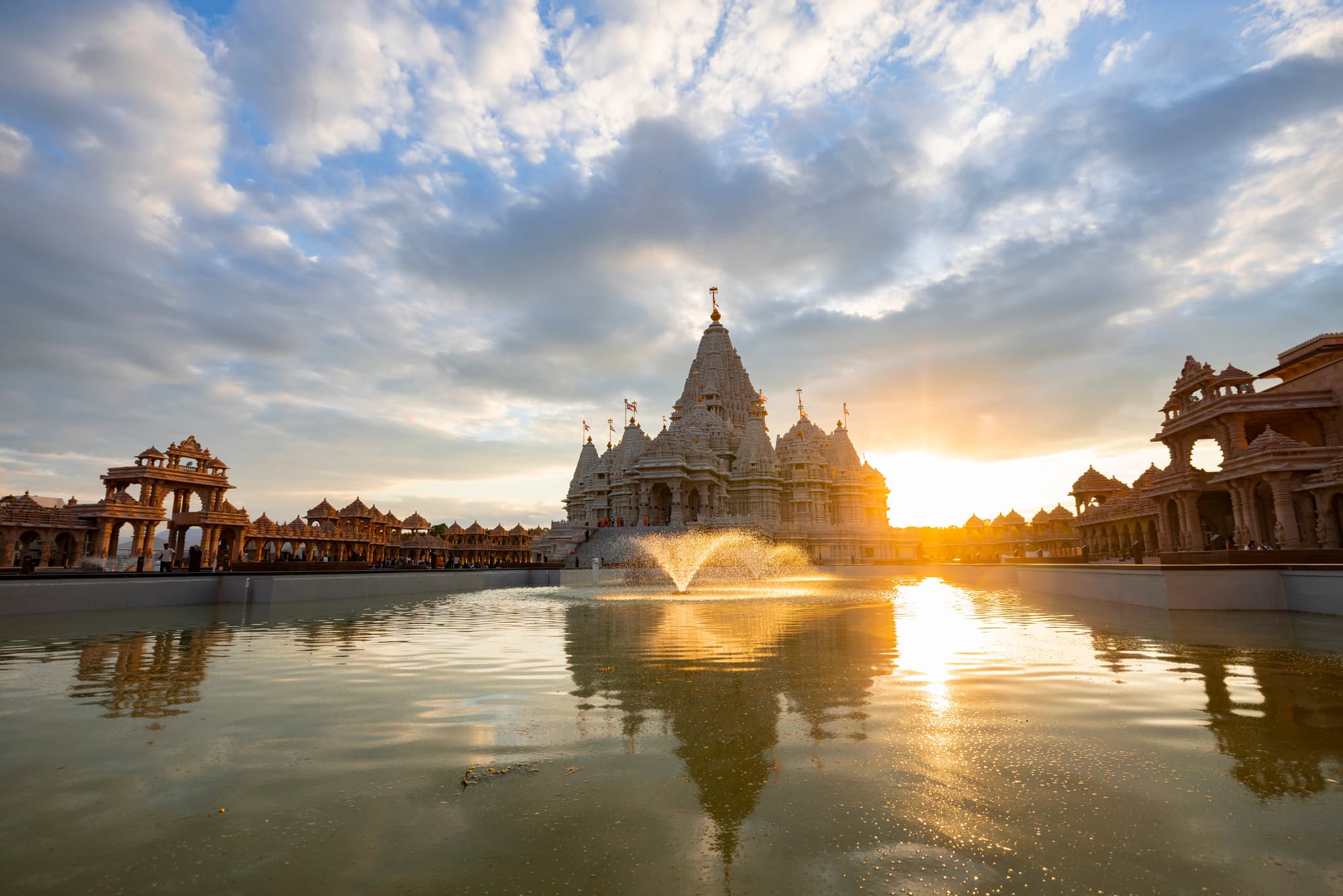 BAPS Swaminarayan Akshardham in Robbinsville, New Jersey.